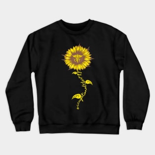 occupational therapy sunflower, nurse sunflower lover gift, Crewneck Sweatshirt